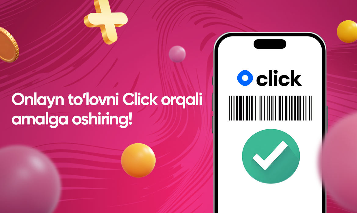 Оплата покупки быстро и легко с Click!