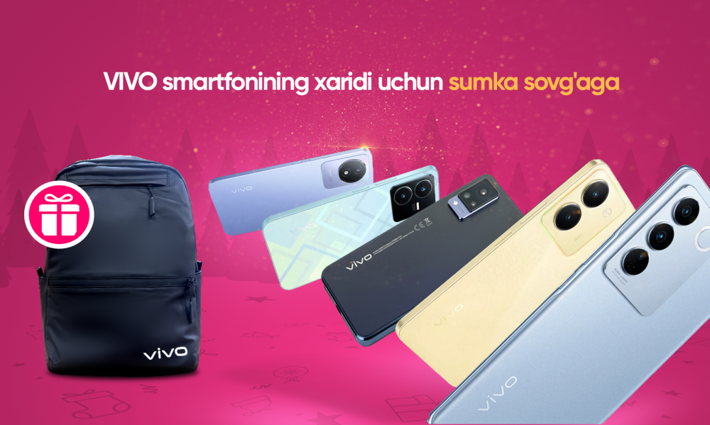 VIVO smartfonining xaridi uchun sumga sovg'aga