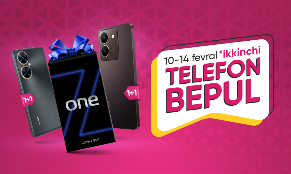 Smartfonining xaridi uchun ikkinchi telefon bepul