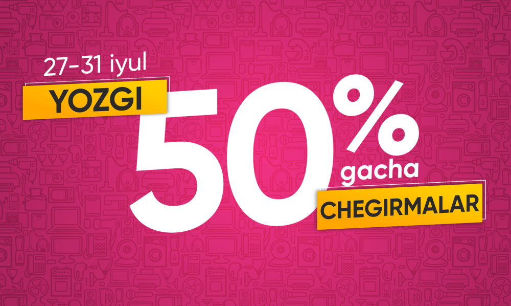 50% gacha yozgi chegirmalar