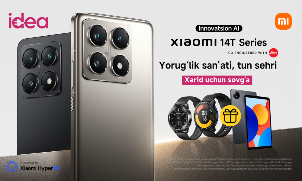 Xiaomi 14T Series sotib olayotganda sovg'alar
