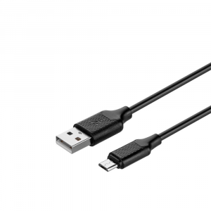 KITs USB 2.0 to Micro USB cable, 2A, black, 1m (KITS-W-002)